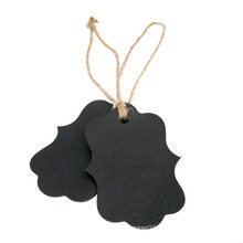 Eco-Friendly Feature Die Cut Recycled Paper Black Hang Tag